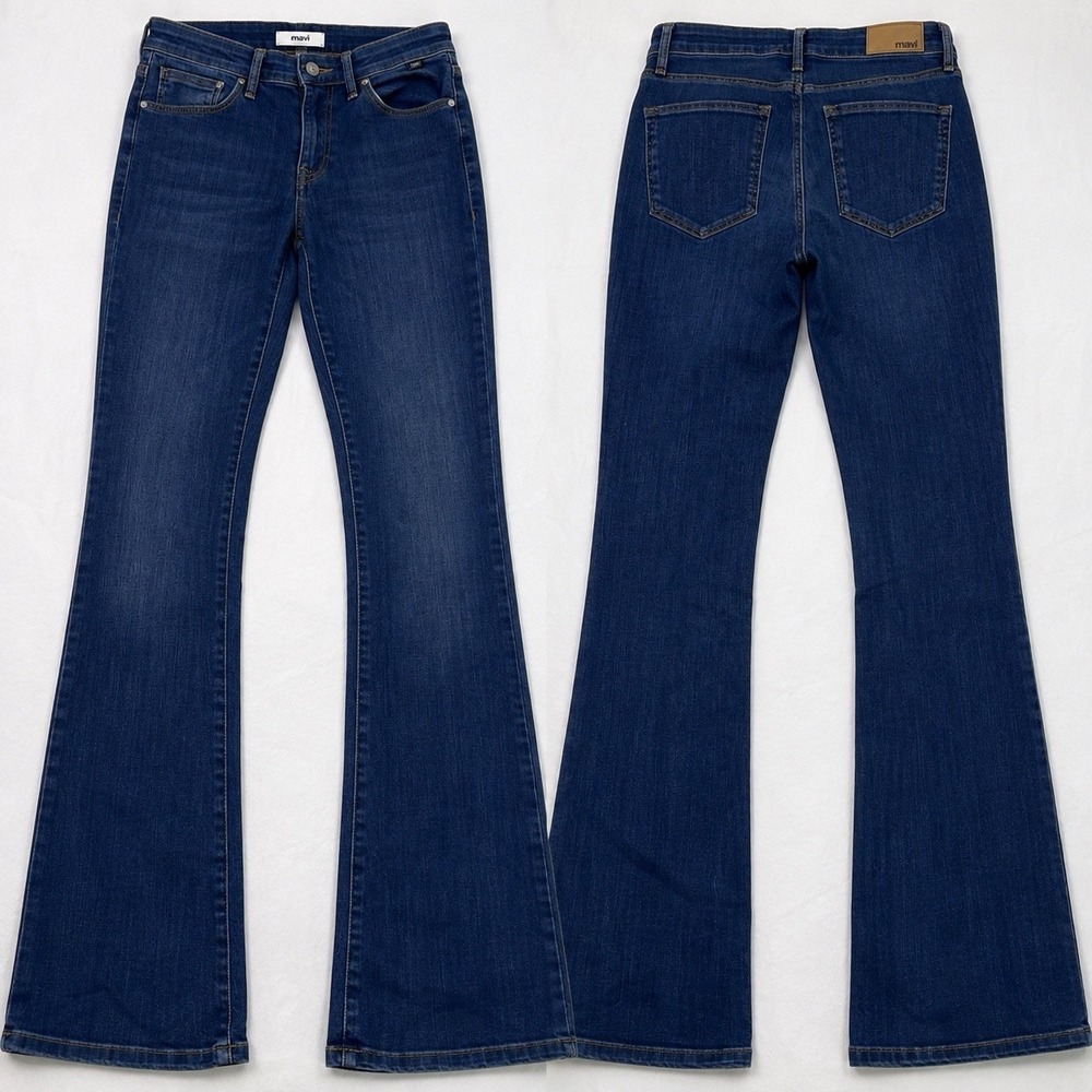 Mavi Molly JEANS Women's 26/32 Mid Rise Flared Bootcut Denim BOHO Y2K